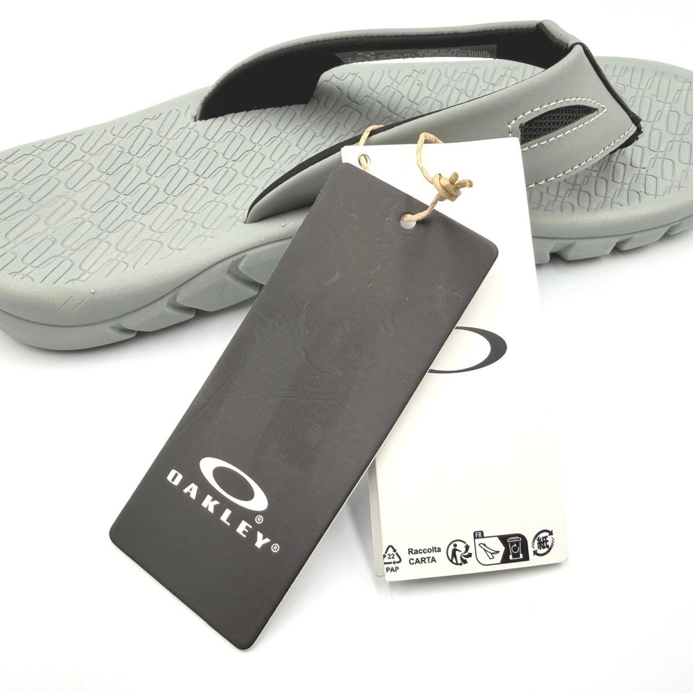 Oakley Operative Sandal 2.0 Mens Size 13 Stone Gray Sport Flip Flop **NEW** - Picture 7 of 13